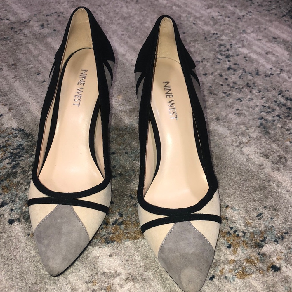 Nine West Black and Gray Women's Shoes